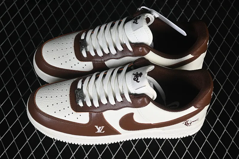 All categories Nk Air Force 1 Air Force series Nk Air Force 1 Low Air Force low-top Nike Air Force 1'07 Low Year of the Horse limited brown rhyme milky white Air Force 1 low-top casual sneakers XY9025-008